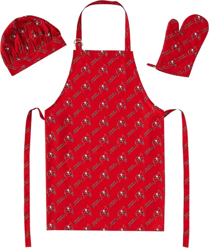 Vista 3 de Northwest NFL unisex-adult 3-piece Apron, Oven Mitt and Chef Hat Set