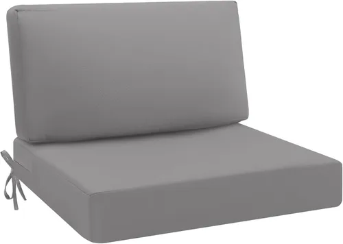 Vista 18 de idee-home Cojines impermeables para asiento de exteriores, para muebles de patio, cojines de repuesto para asiento profundo Hampton Bay