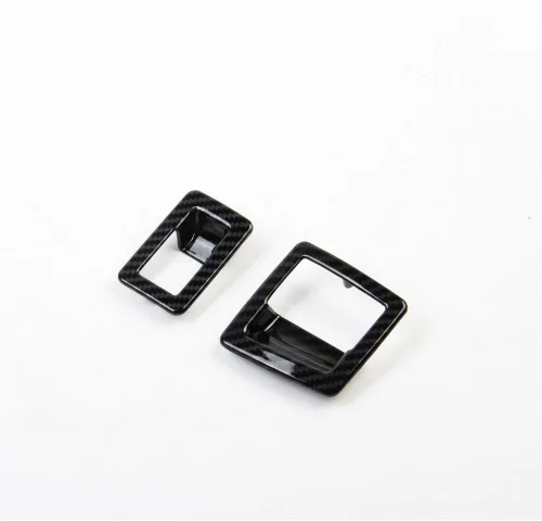 Vista 2 de Interruptor de elevación de ventana de puerta de fibra de carbono cubierta moldura accesorios para 2014 2015 2016 2017 2018 Chevrolet Corvette C7