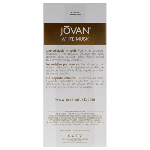 Vista 7 de Jovan White Musk de Jovan para mujer. Espray de colonia de 3.25 onzas.