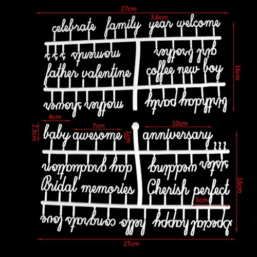 Vista 7 de Tablero de letras de plástico para cartas, tablero de cartas, juego de letras de 194 números, caracteres especiales, palabras para fieltro