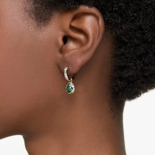 Vista 5 de Swarovski Chroma Stud Earring Collection, Rhodium and Gold Tone Finishes, Multi-Color Crystals