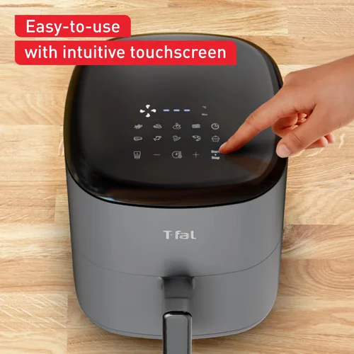 Vista 3 de T-fal Freidora de aire digital Easy Fry Max de 5.3 cuartos de galón: 10 programas de cocción versátiles, pantalla táctil intuitiva, cesta apta