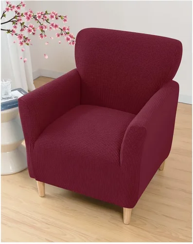Vista 8 de Fundas elásticas para sillón de sala de estar, fundas protectoras para perros, mascotas y niños, diseño de jacquard con patrón de 1 asiento pequeño