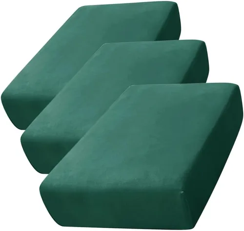Vista 63 de CONRUSER Funda de cojín elástica de terciopelo suave, funda de cojín de felpa de terciopelo suave, fundas de sofá, protector de muebles con parte