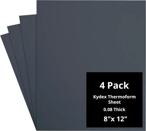 Vista 15 de Kydex Sheets - Solid Color DIY Kit for Crafting Holsters, Sheaths, and Mag Pouches - (8x8, 8x12, 12x12), Premium Thermoform Sheets - Thick, Durable