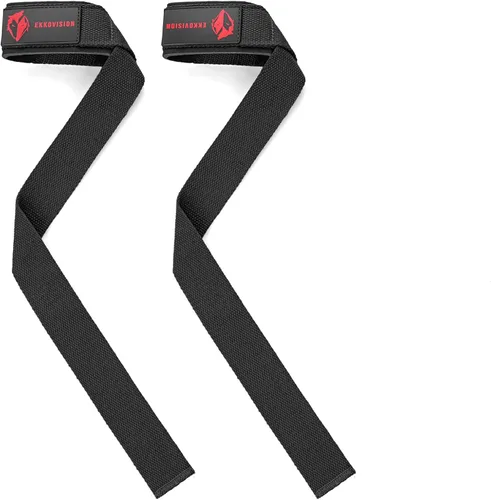 Vista 7 de Correas de levantamiento de pesas, soporte de muñeca para hombres, correas de elevación gruesas cómodas y resistentes, ajuste seguro, agarre