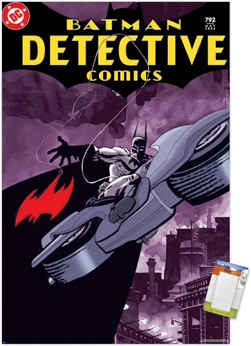 Vista 12 de Trends International DC Comics Batman - Póster de Batman Detective Comics #792, 22.4 pulgadas de largo x 14.7 W, versión enmarcada de madera