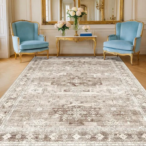 Vista 62 de Hazo Haus – Alfombra pequeña para entrada, cocina o baño, antideslizante con base de goma, resistente a las manchas y a la decoloración, diseño