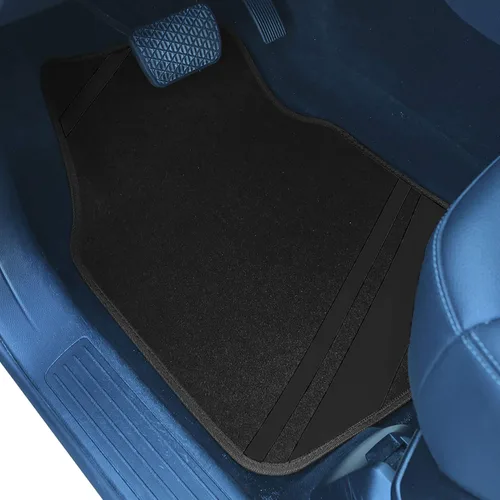 Vista 2 de FH Group F14501GRAY - Juego completo de alfombras para suelo de ajuste universal Negro