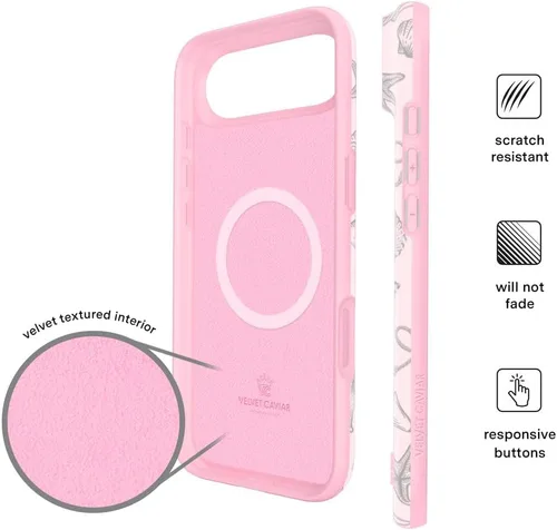 Vista 1398 de VELVET CAVIAR Funda para iPhone 15, compatible con MagSafe, probada contra caídas de 10 pies, fundas protectoras de diseño, leopardo color rosa