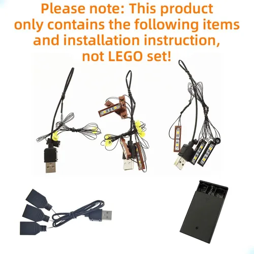 Vista 3 de GEAMENT Kit de luces LED compatible con Lego Hogwarts Express Collector's Edition - Juego de iluminación para modelo de construcción 76405