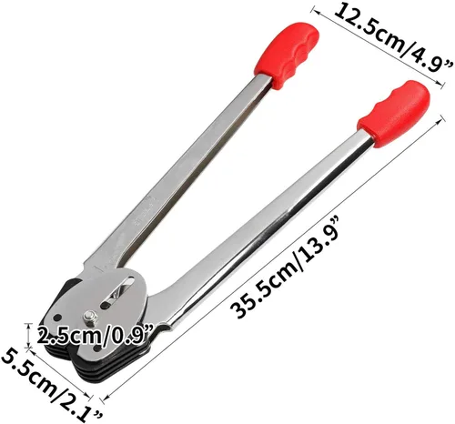 Vista 8 de Manual resistente 4 en 1 PET/PP Herramientas de flejado manual para correa de 1/2-3/4" Packing Machine Set Tensioner & Sealer 3200" Packing Belt