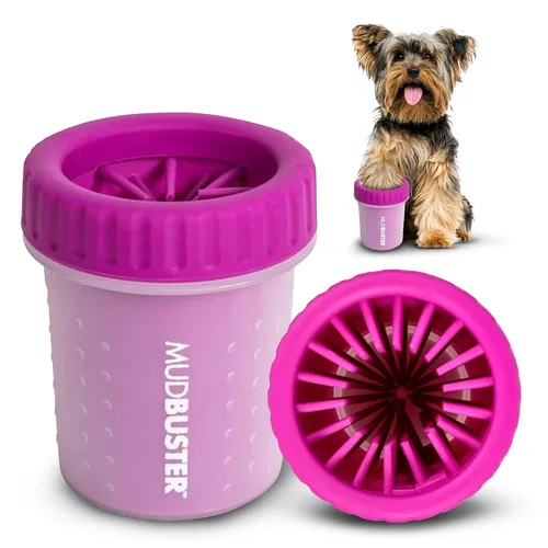 Vista 31 de Dexas MudBuster Limpiador portátil de patas para perros, grande, color blanco brillante, edición especial, suministros y accesorios de primera