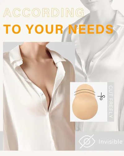 Vista 4 de Brasier adhesivo, brasier adhesivo sin espalda, calcomanías para pezones con elevación, sujetadores para mujeres