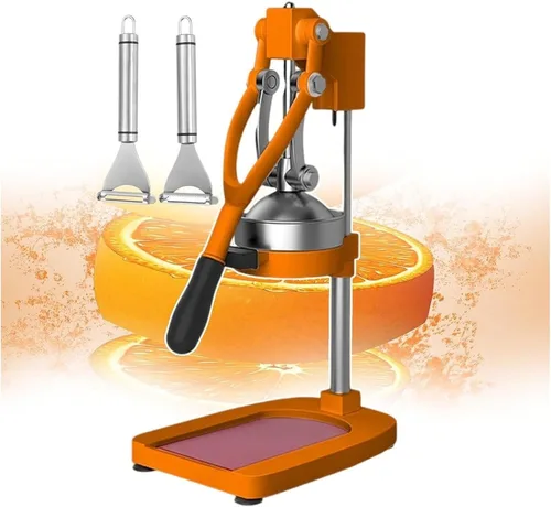 Vista 9 de Cast Iron Citrus Juicer, Hand Press Juicer Machine, Manual Juicing Tool with Large Base, Suction Cup Foot for Home Use, Juice Bars, Tea Shops