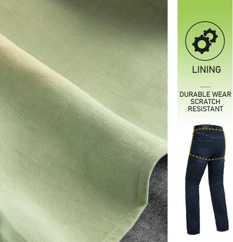 Vista 5 de ILM - Pantalones de motocicleta para hombre, jeans de motocross con armadura CE, para bicicleta de tierra, motocicleta, aventura, turismo BJN01 azul
