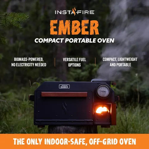 Vista 2 de Horno InstaFire Ember (compacto, fuera de la red, camping, emergencia)