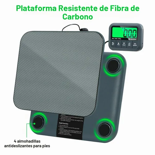 Vista 6 de UNIWEIGH Escala postal digital 440lb/0.35oz Precisión para paquetes