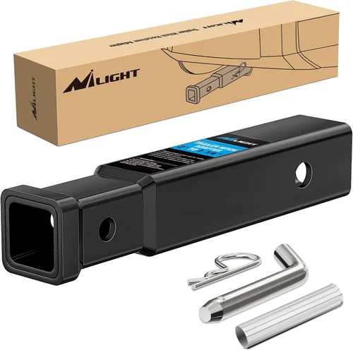 Vista 30 de Nilight Adaptador extensor de receptor de enganche de remolque, reductor de adaptador de enganche de 1-1/4 a 2 pulgadas, convertidor de manguito