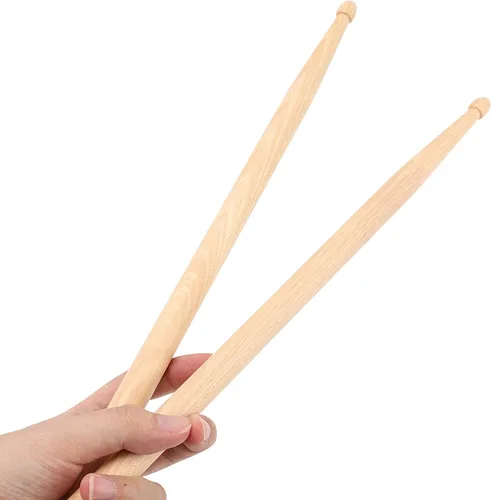 Vista 5 de SOUJAP 24 pares de baquetas 5A, palos de madera de arce a granel, baquetas de punta de madera para baterista o principiante (48 piezas)