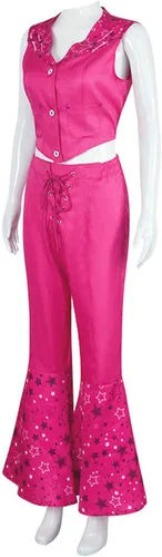 Vista 3 de BILIBOOM Disfraz de cosplay de película de bar bie, traje de princesa, conjunto completo para mujeres y niñas