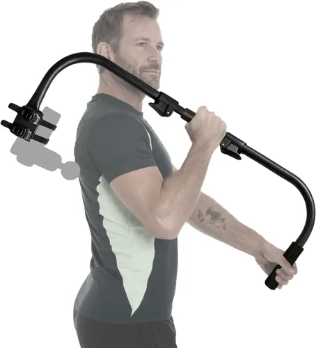 Vista 9 de Soporte ajustable para pistola de masaje con rango de longitud de 22 a 28 pulgadas para espalda, cuello y hombros, compatible con la mayoría
