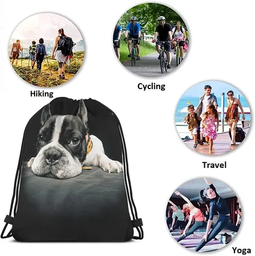 Vista 7 de No Drama Llama Cordón Bolsas Mochila Bolsa Gimnasio Saco Bolsa con Cordón, Multi-a48, Mochilas de viaje