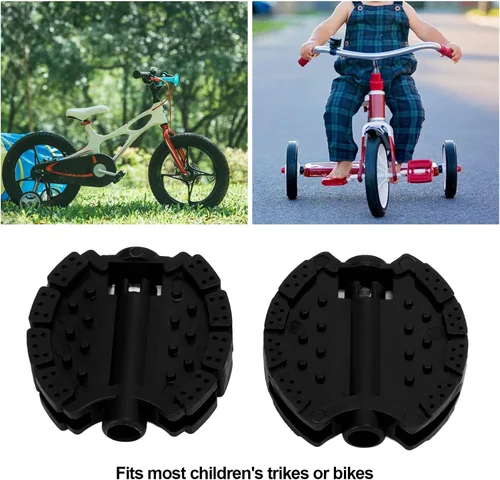 Vista 2 de Pedal de bicicleta para niños, 2 pedales de bicicleta para niños, triciclo para niños, pedales de bicicleta para niños, cochecito de bebé, rueda