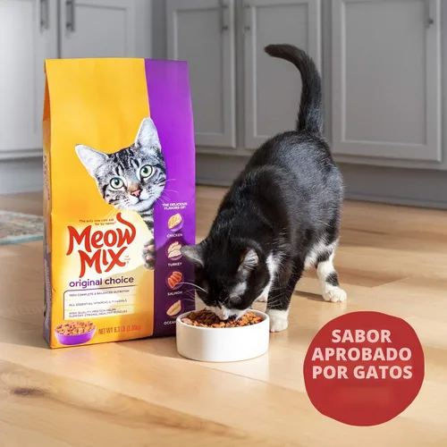 Vista 4 de Meow Mix Original Choice - Alimento seco para gatos, 3.15 libras (paquete de 2)
