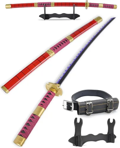 Vista 7 de Cold Blade Katana Sword - 41 inches Katana Replica with Holster Belt and Display Stand - Sword with Authentic Design