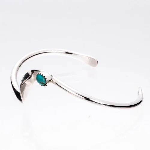 Vista 3 de Pulsera Tskies de plata de ley turquesa Aurora