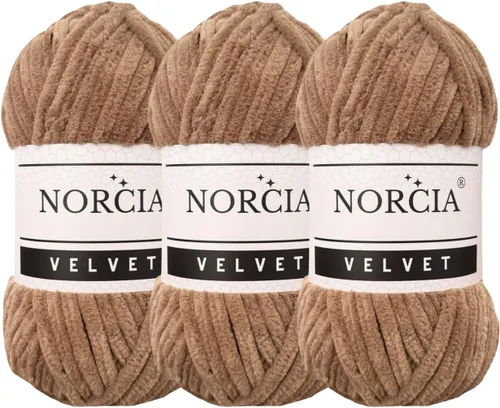 Vista 52 de Hilo de Terciopelo Suave Chenille para Ganchillo Super Voluminoso (100g-3.50oz) (68m-74.3 yds) Hilo para Manta de Bebé para Tejer Amigurumi Hilo