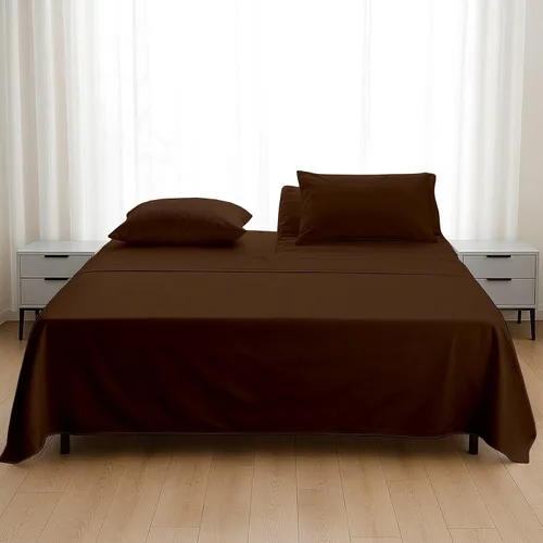 Vista 20 de Juego de sábanas con bolsillo extra profundo individual XL, sábanas y fundas de almohada de 4 piezas, lujosas, ultrasuaves, refrescantes, bolsillo