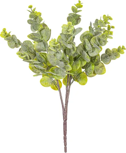 Vista 13 de Vickerman Guirnalda de eucalipto artificial en espiral borgoña de 6 pies