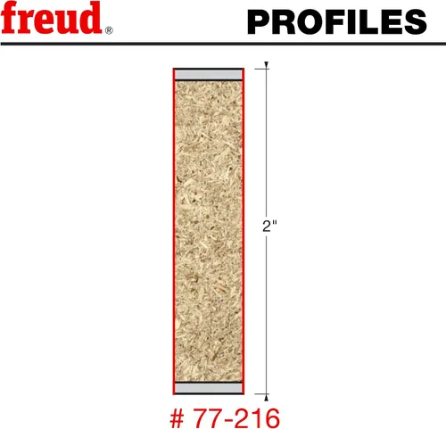 Vista 2 de Freud 77-216: Broca de compresión doble de 1/2" (diámetro) con vástago de 1/2", longitud total de 4
