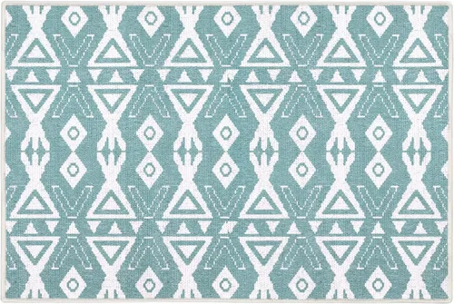 Vista 8 de SUSSEXHOME Hairband Collection - Alfombra de pelo bajo resistente de 2 x 3 pies, alfombra ultrafina y antideslizante, alfombra de interior de Verde