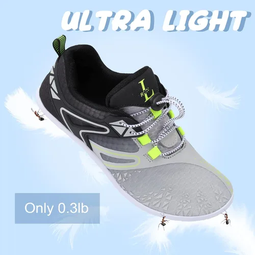 Vista 3 de L-RUN Zapatos de agua para hombre y mujer, zapatos de agua descalzos para senderismo, secado rápido, calcetines acuáticos para natación, buceo