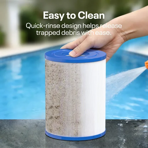 Vista 7 de POOLPURE Filtro de spa PRB25SF reemplaza a Unicel C-4405, Filbur FC-2387, PRB25SF-PAIR, Marquis 20342, R172464, APCC7062, CMP 25392-000-100