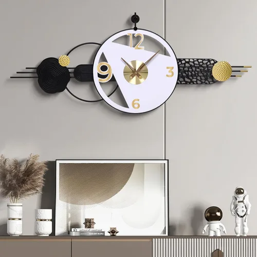 Vista 10 de Reloj de pared redondo de 10 pulgadas, funciona con pilas, de madera, de cuarzo, silencioso, decorativo, analógico, para apartamento, sala de estar