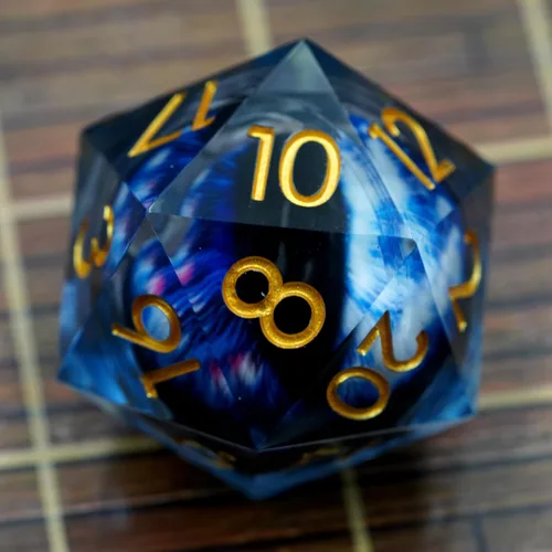 Vista 13 de Dados de mazmorras y dragones D20,3.346 in Dragon Eye D20,Dados de núcleo líquido para TTRPG