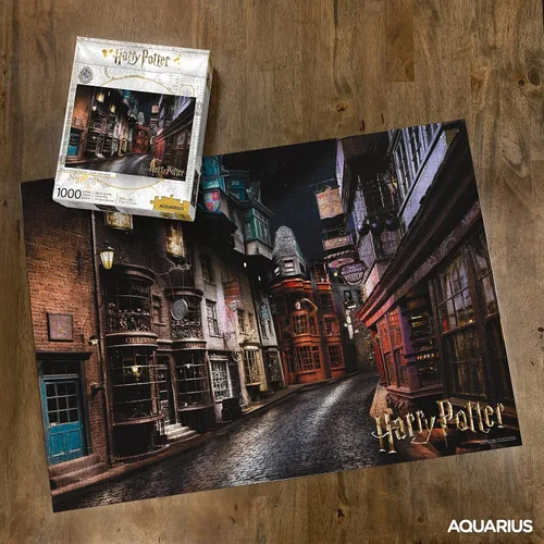 Vista 3 de AQUARIUS Rompecabezas de Harry Potter Callejón Diagon (Rompecabezas de 1000 piezas) - Mercancía y coleccionables oficiales de Harry Potter - Sin