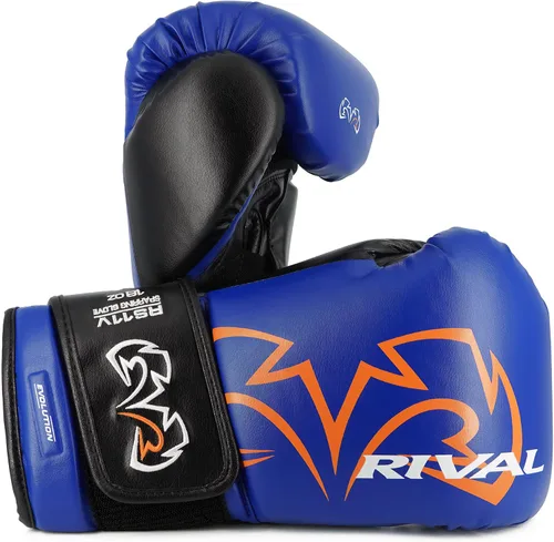 Vista 9 de Guantes de boxeo RIVAL RS11V Evolution para sparring, acolchado extra grueso de 5 cm, sistema V-Strap Wrist Lock 2, compartimento para manos grande