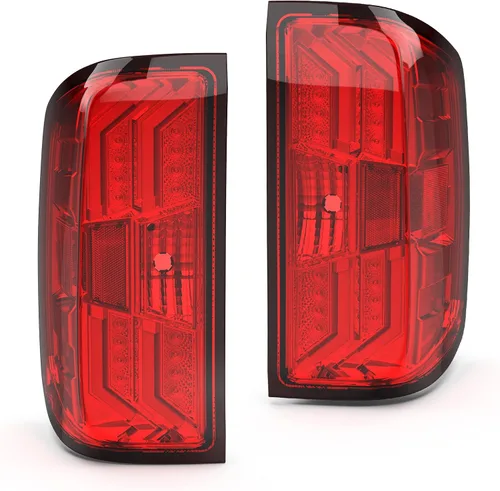 Vista 8 de WOLFSTORM Luces traseras LED para Chevy Silverado 1500 2014-2018, Chevy Silverado 2500/3500HD 2015-2018, no compatible con Silverado con luz trasera