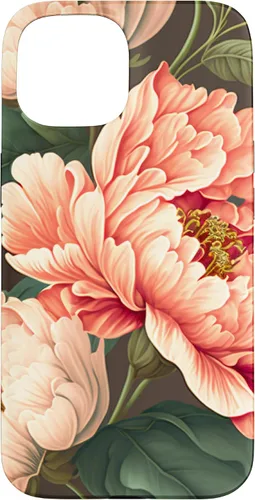Vista 6 de Vintage Peony Inspired Flower Plant Lover Funny Gardening Case for iPhone 17