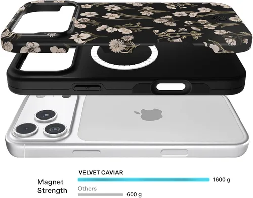Vista 1061 de VELVET CAVIAR Funda para iPhone 15, compatible con MagSafe, probada contra caídas de 10 pies, fundas protectoras de diseño, leopardo color rosa