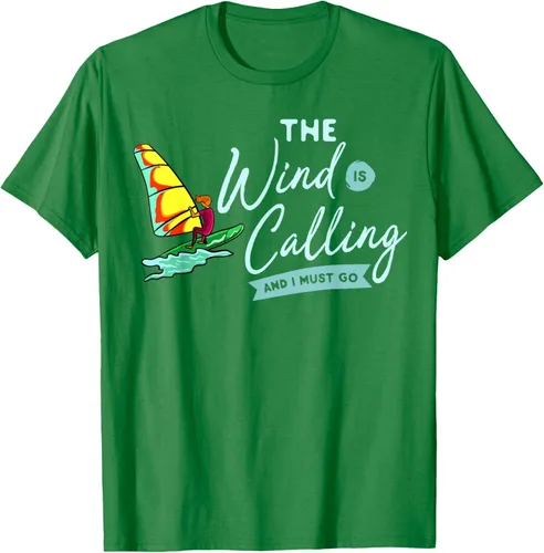 Vista 52 de Windsurfing Board Camiseta Windsurfer, Negro