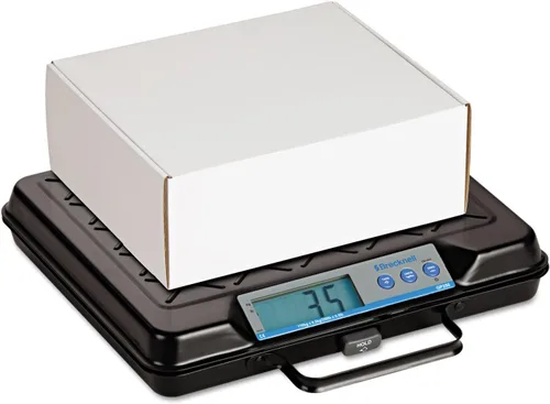 Vista 2 de Brecknell GP100 Báscula electrónica portátil para banco, capacidad de 100 libras, plataforma de 12 x 10