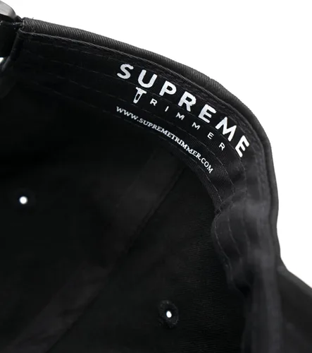 Vista 8 de Supreme Trimmer Sombrero - Sombrero negro, gorra blanca con logotipo de golfbéisbol, Negro