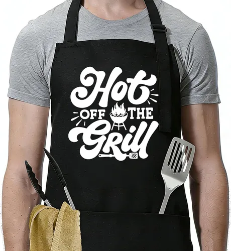 Vista 14 de Funny Apron for Men Women,Humorous Kitchen Apron- Grilling Cooking BBQ Accessories, Gift for Dad Husband